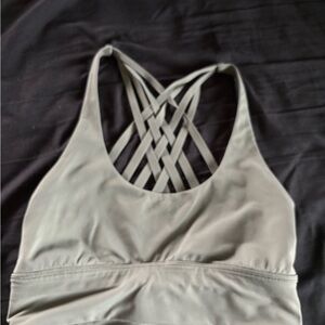 Women's Strappy Back Sports Bra - Green